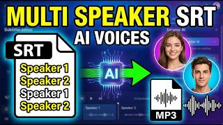 How to Convert Multi-Speaker SRT Files into AI Voices (Automatically)