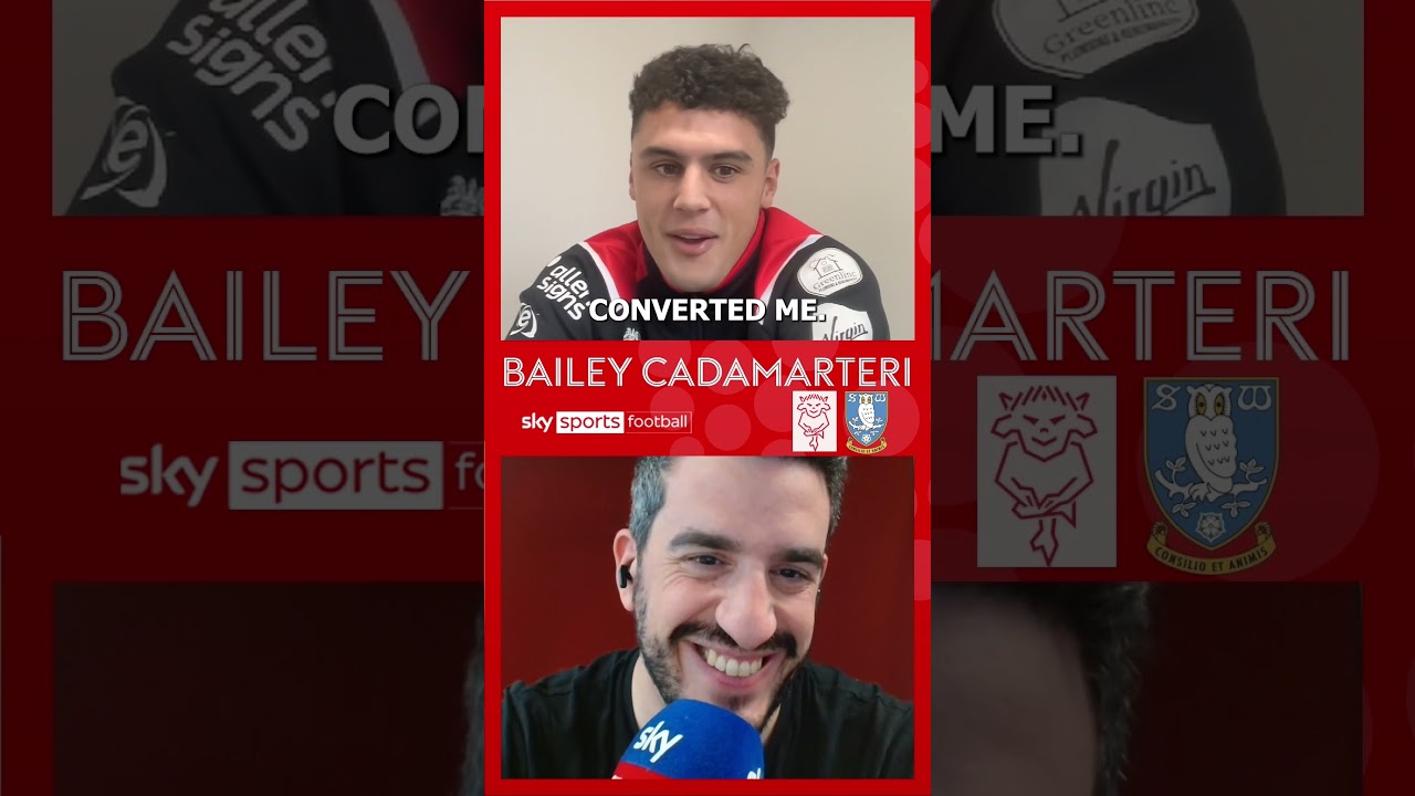 Bailey Cadamarteri was wound up by his dad about who he supported 😂