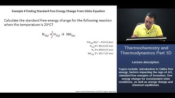 MCAT: Factors Impacting Sign of ΔG + Finding Standard Free Energy Change From Gibbs Equation