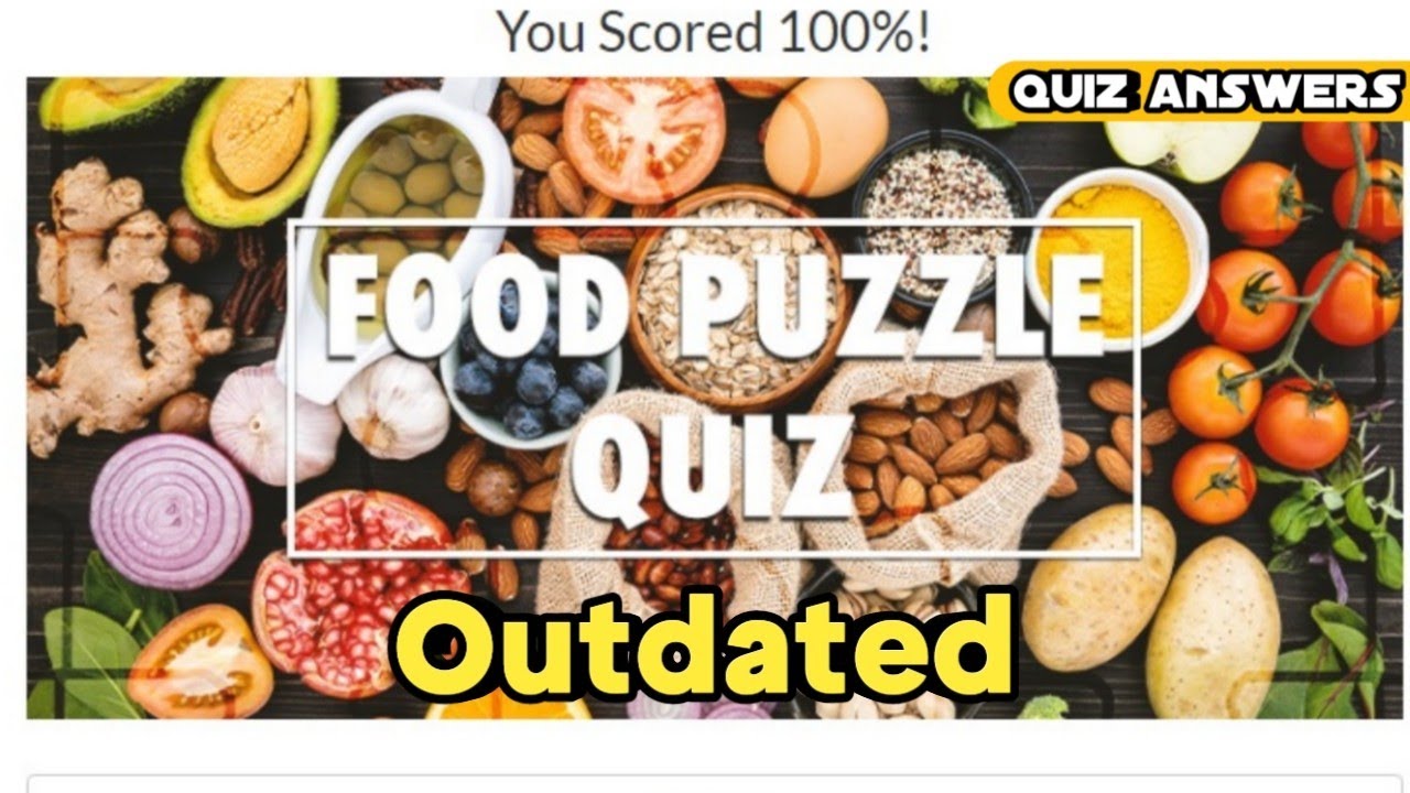 Food Puzzle Quiz Answers