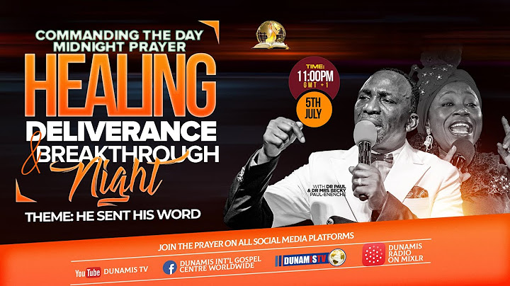 COMMANDING THE DAY REBROADCAST-HEALING, DELIVERANCE AND BREAKTHROUGH NIGHT. 06-07-2024