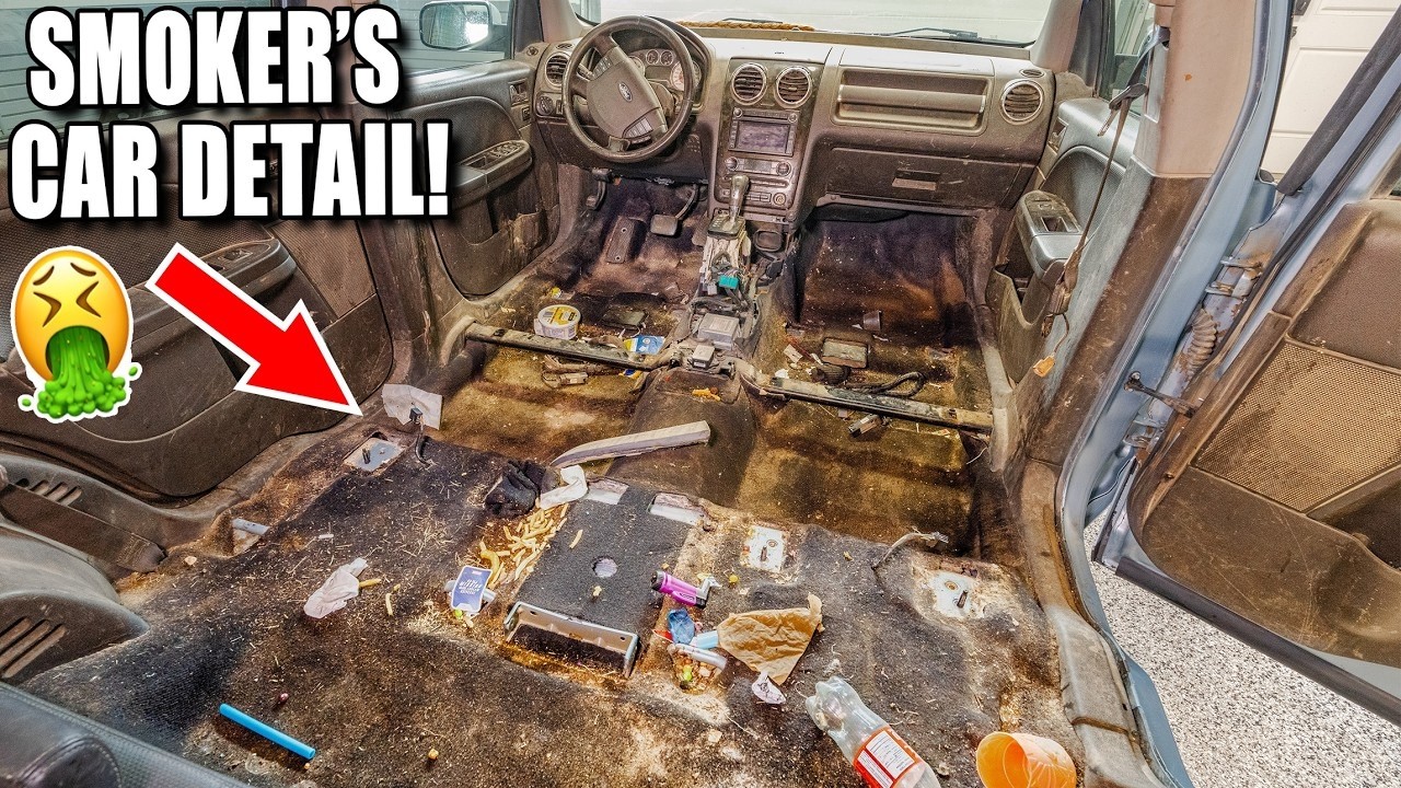 Real-Time Cleaning The NASTIEST Car Bought At Auction!