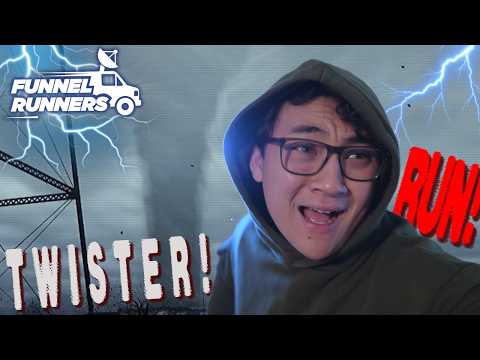 I got HUNTED by a TORNADO! [Funnel Runners]
