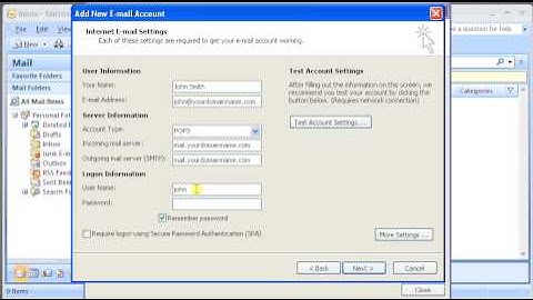 Setting Webmail to Microsoft Outlook 2007