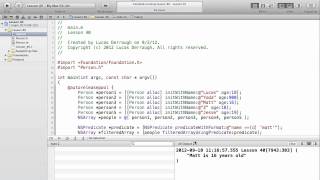 Objective-C on the Mac L40 - NSPredicate