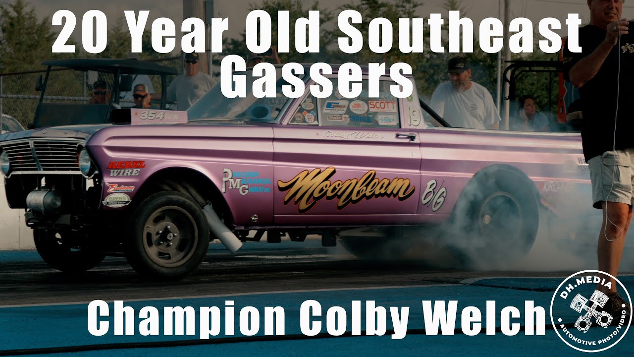 20 Year Old Southeast Gassers Champion Colby Welch in the Moonbeam Ford