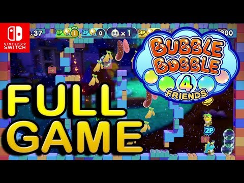 Bubble Bobble 4 Friends Switch Gameplay FULL GAME - Multiplayer action