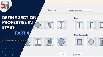 Define Section Properties (Beam, Column, Slab & Wall) In ETABS – Full Course Part 4