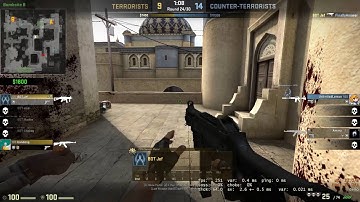 WTF Clutch Ace - 1v5 with UMP-45 - CSGO