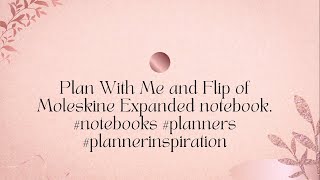 Plan With Me and Flip of Moleskine Expanded notebook. #notebooks #planners #plannerinspiration