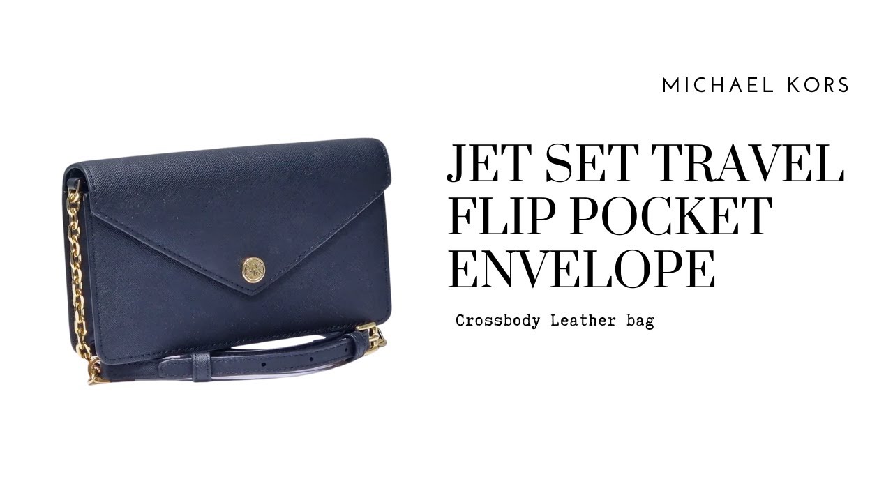 Jet Set Small Saffiano Leather Envelope Crossbody Bag