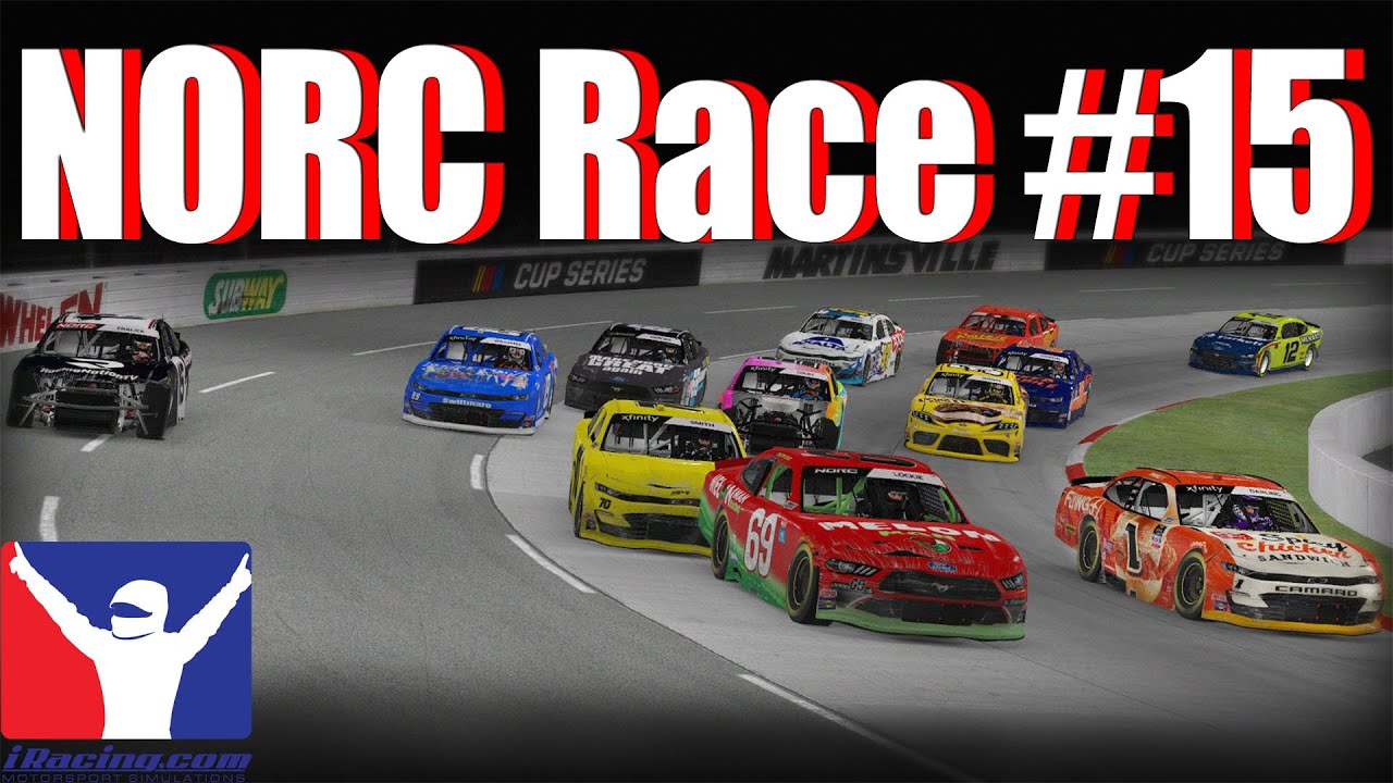 NORC Season 13 Race 15 | NASCAR Xfinity Cars @ Martinsville | iRacing ...