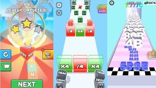 Jelly Run 2048 Showdown score 256 Normal vs Split: The t 256T Jelly Race Numbe run merge 16M