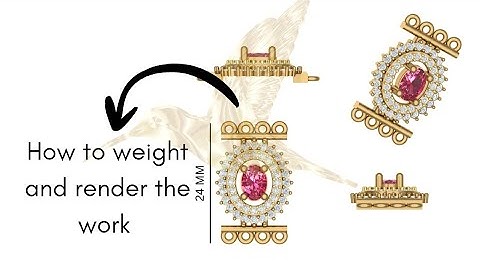 How to measure weight and render the design. In Matrix 9#matrix9 #cad #rhino3d 