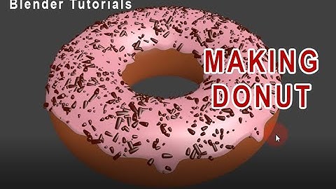 tutorial membuat donat dengan blender / #blender3d #blendertutorial
