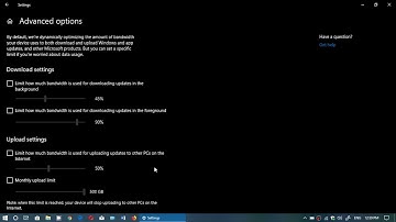 Windows 10 April 2018 update Delivery optomization of Windows updates