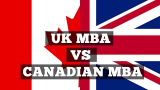 UK VS CANADA MBA