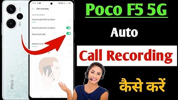 Poco F5 5g auto call recording setting /how to auto call recording in Poco F5 /Poco call Recording