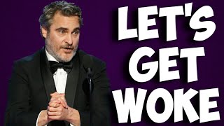 Joaquin Phoenix turns up the cringe for 2020 Oscars | thinks woke pandering will help Joker?