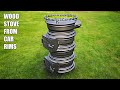 How I Built Cheapest Heater! Wood Burning Furnace. How to make wood stove from car rims