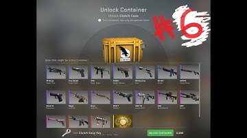 CS:GO Opening csgo case until we get a gold (GLOVES!)(clutch case) part 6