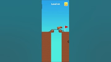 Draw-Bridge-Puzzle game level 4️⃣4️⃣#views #game #shorts