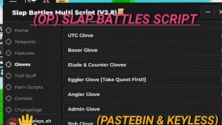 (NEW) Slap Battles Script | Get All Badges!, Slap Aura, ESP, Anti Void & More! [KEYLESS & OP 2025]