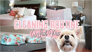 CLEANING MOTIVATION//CLEANING ROUTINE WITH PETS//Cleaning MOTIVATION