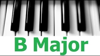 b major scale - chords