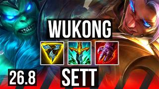 WUKONG vs SETT (TOP) | KR Master | 26.8