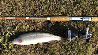 Fishing with Grandpa's true temper fishing pole with a garcia mitchell 300 reel
