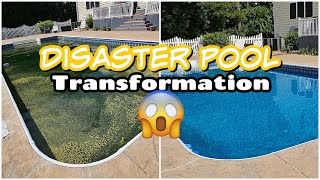 INSANELY SATISFYING Summer Clean With Me 2024 Complete Disaster Pool Cleaning Outside Cleaning