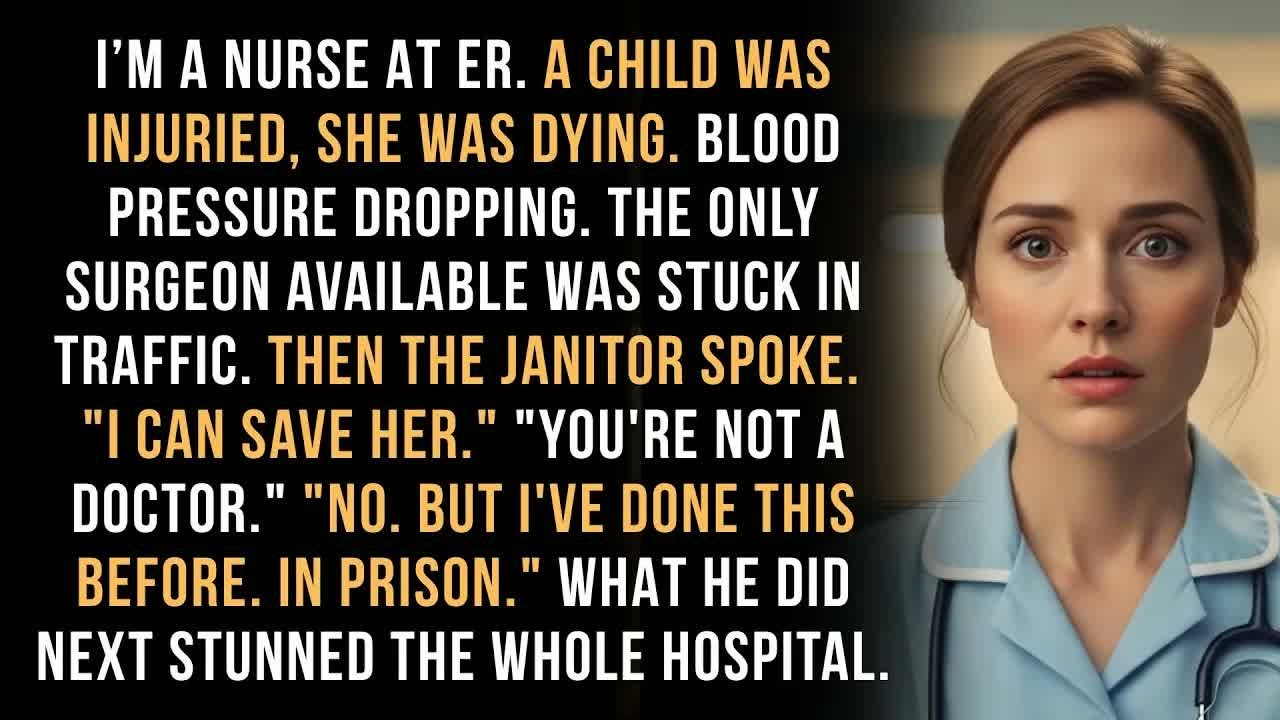 "I'm Not a Doctor." The Janitor Whispered. "But I Can Save Her. I've Done This Before. In Prison."