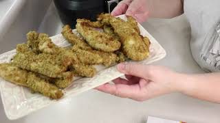 PARMESAN GARLIC CRISPY CHICKEN TENDERS AIR FRYER