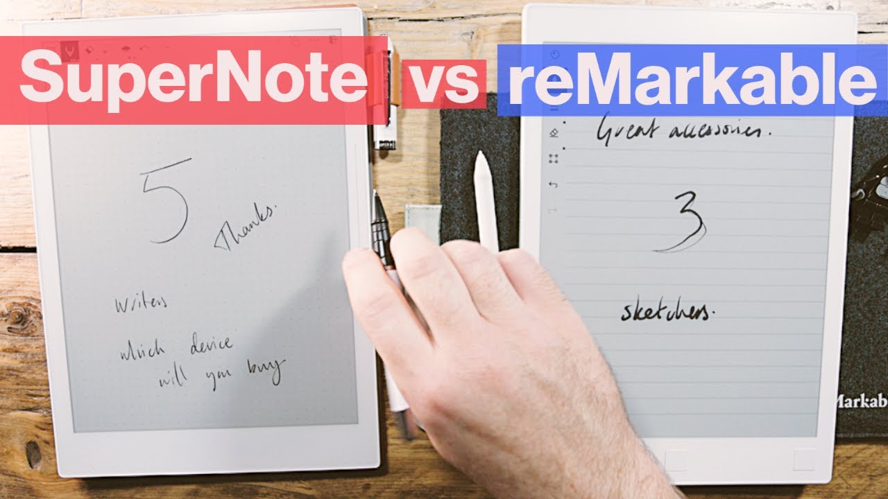 Supernote vs Remarkable - in depth e-ink tablet comparison 