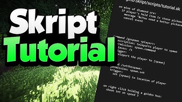 Minecraft Skript Tutorial  - Staff Chat #01 [SPEEDCODE]
