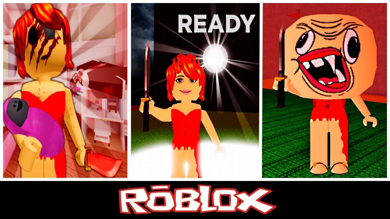 Survive The Red Dress Girl By Iamthereddressgirl Roblox Youtube - chara in a dress roblox