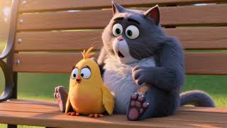 Funny Cat vs. Silly Bird! 🐱🐤 Crazy Chase & Backyard Games for Kids screenshot 5