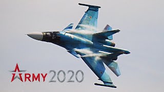 Высший пилотаж бомбардировщика Су-34 на форуме 