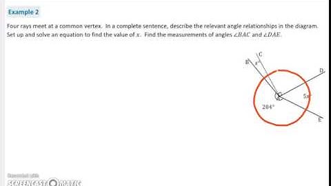 Lesson 3 Solving for Unknown Angles Using Equations Day 1