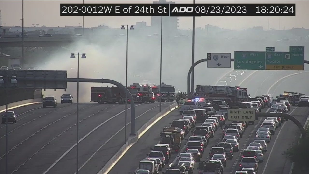 Crash in Phoenix on Loop 202 - YouTube
