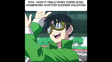 When Someone Asking Me My Summer Vacation Shortsfeed Anime Vacation Summer Tranding 