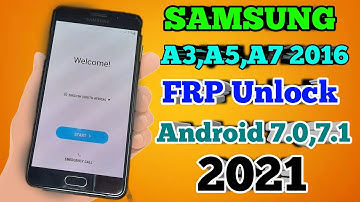 Samsung A5 2016 FRP Bypass 2021 | Samsung A510 Google Account Bypass Android 7.0,7.1 (2021)