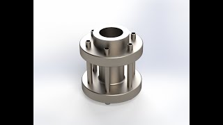 SOLIDWORKS 3D EXERCISE #23 | SKETCH PLANE CIRCULAR PATTERN, FLANGE COUPLING