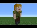 Minecraft Tutorial: How To Make An Alex Statue