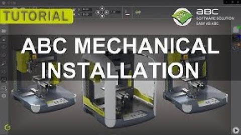 ABC Software Training - Mechanical machine installation