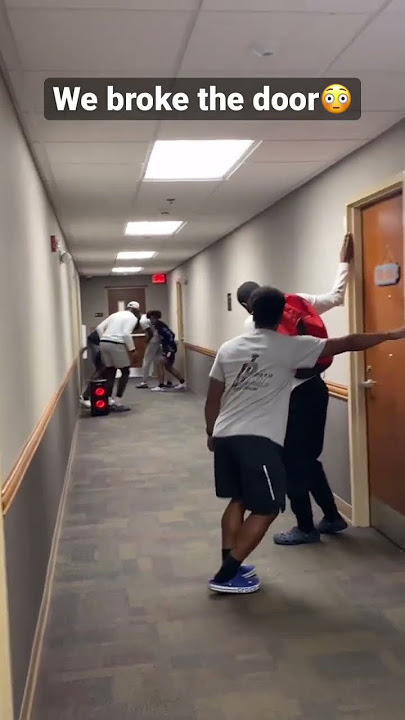 We broke the door of the dorm room #tiktok #youtubeshorts #funny #viral