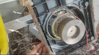 Diy //Sharp old speaker's salvage and test 