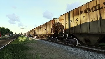 Run8 Train Simulator V3 | CSX Dash 9 Phosphate Loads