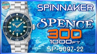 Spinnaker Is Really Stepping Up Their Game! | Spence 300m Automatic Diver SP-5097-22 Unbox & Review